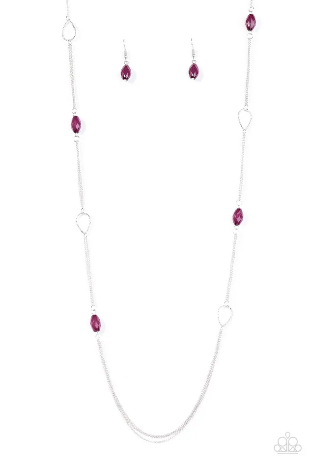 Necklaces Paparazzi Jewelry Paparazzi Necklace Colorfully Casual Purple