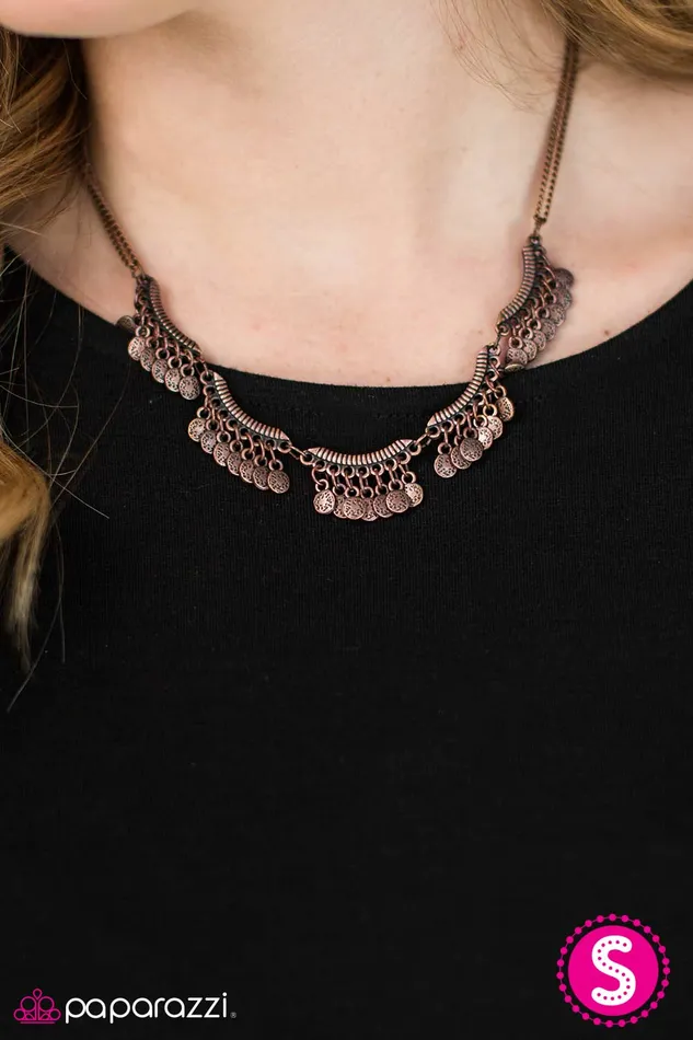 Necklaces Paparazzi Jewelry Paparazzi Necklace Im HAVANA Good Time Copper
