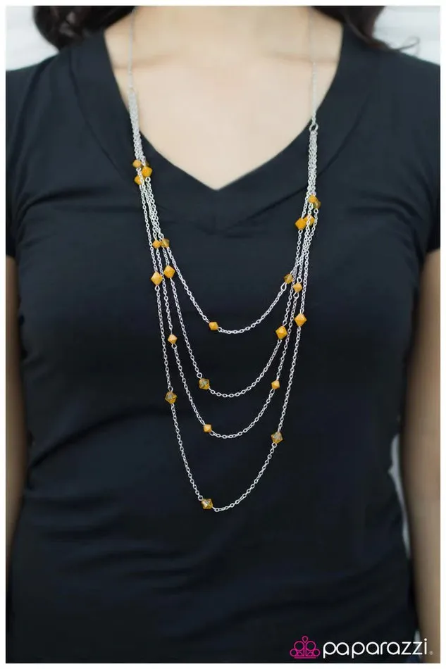 Necklaces Paparazzi Jewelry Paparazzi Necklace Just Enough Yellow
