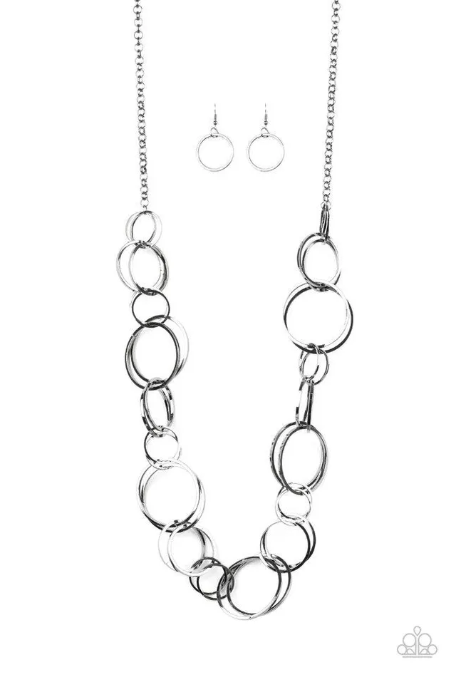 Necklaces Paparazzi Jewelry Paparazzi Necklace NaturalBorn RINGLEADER Black