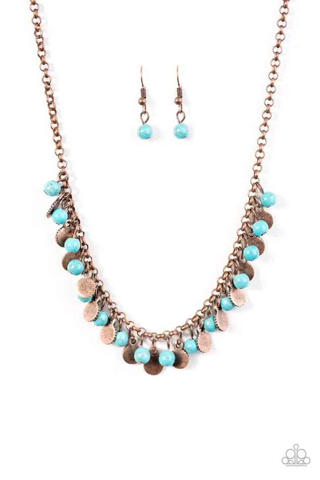 Necklaces Paparazzi Jewelry Paparazzi Necklace Prehistoric Prima Donna Copper