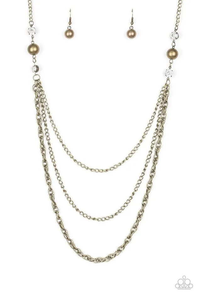 Necklaces Paparazzi Jewelry Paparazzi Necklace RITZ It All Brass