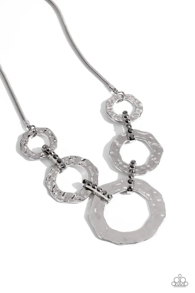 Necklaces Paparazzi Jewelry Paparazzi Necklace Rounded Redux Silver Necklaces Paparazzi Jewelry Paparazzi Necklace Rounded Redux Silver