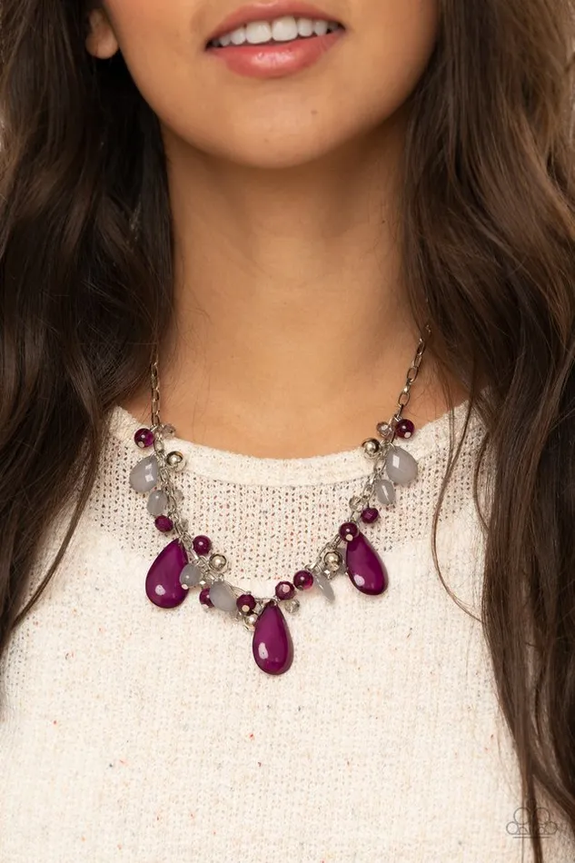Necklaces Paparazzi Jewelry Paparazzi Necklace Seaside Solstice Purple