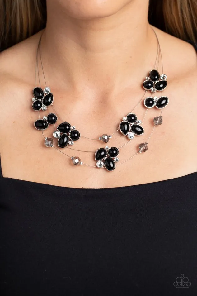 Necklaces Paparazzi Jewelry Paparazzi Necklace Snow Angels Black
