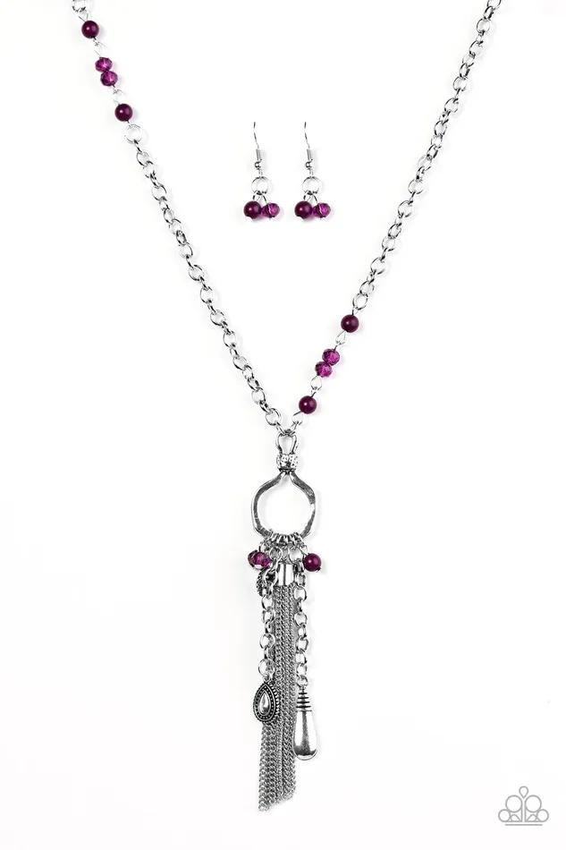 Necklaces Paparazzi Jewelry Paparazzi Necklace Whimsically Wayward Purple