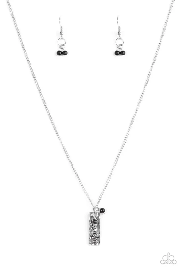 Necklaces Paparazzi Necklace Laugh Often Black Paparazzi Jewelry
