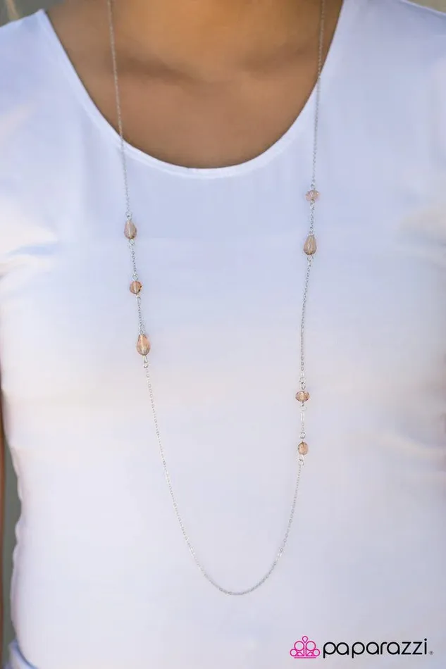 Necklaces Paparazzi Necklace Mornings Are For Mimosas Brown Paparazzi Jewelry