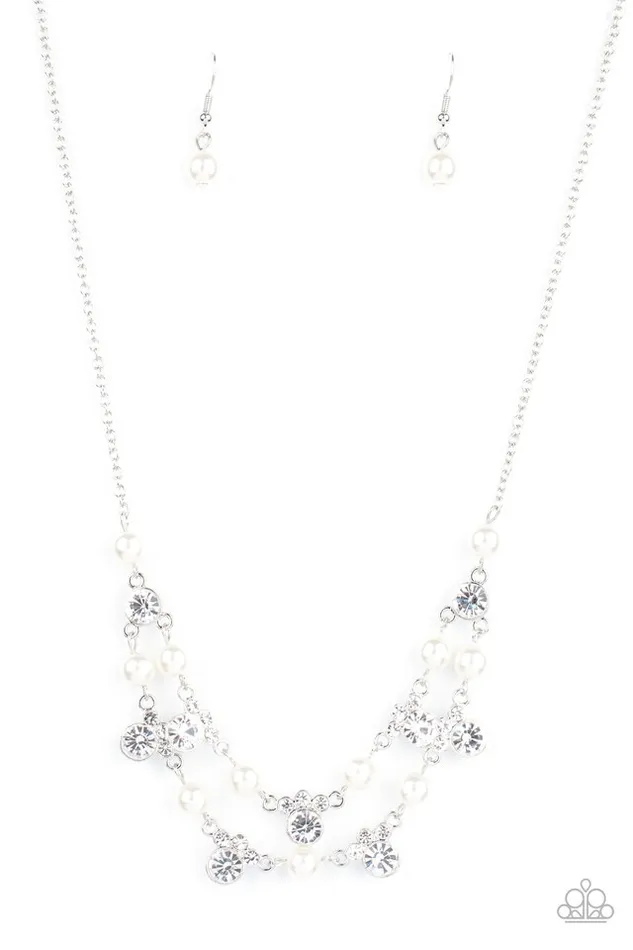 Necklaces Paparazzi Necklace Royal Announcement White Paparazzi Jewelry Necklaces Paparazzi Necklace Royal Announcement White Paparazzi Jewelry