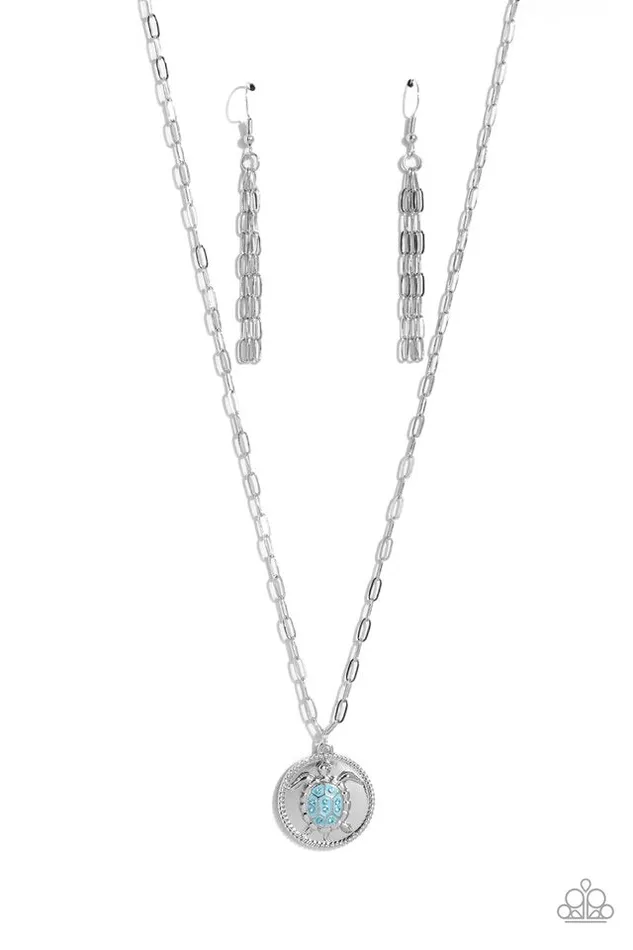 Necklaces Paparazzi Necklace Sea Turtle Shimmer Blue Paparazzi Jewelry Necklaces Paparazzi Necklace Sea Turtle Shimmer Blue Paparazzi Jewelry