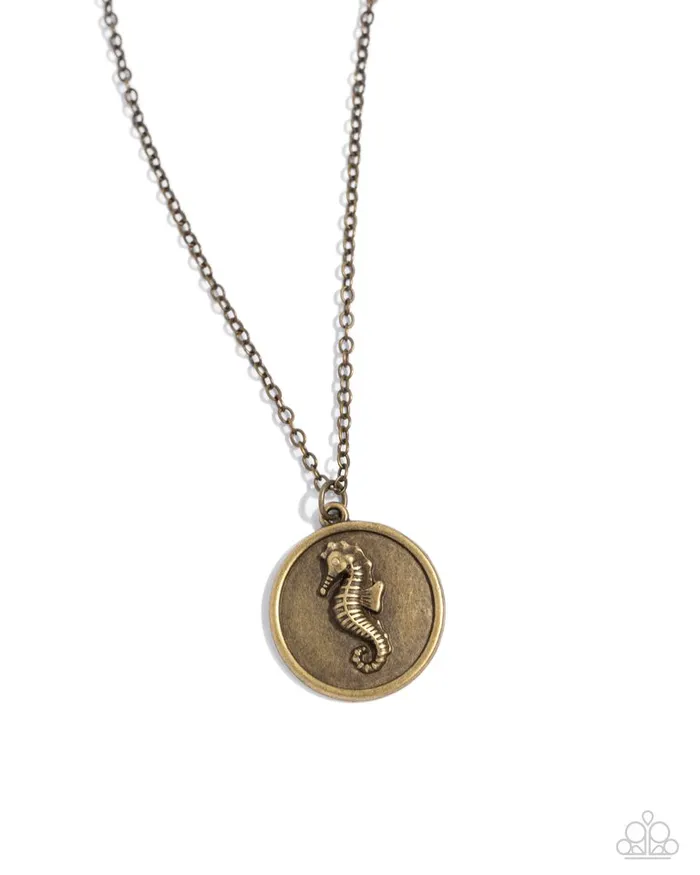 Necklaces Paparazzi Necklace Seahorse Solo Brass Paparazzi Jewelry Necklaces Paparazzi Necklace Seahorse Solo Brass Paparazzi Jewelry