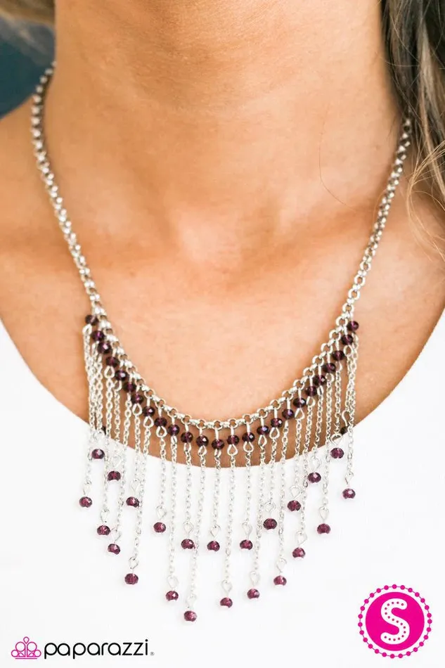 Necklaces Paparazzi Necklace Who Needs Fireworks Purple Paparazzi Jewelry