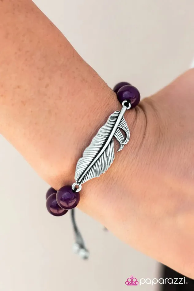 Paparazzi Bracelet Bird Watching Purple Paparazzi Jewelry Bracelets