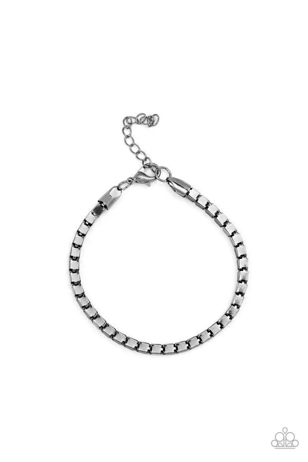 Paparazzi Bracelet Boxing Champ Black Paparazzi Jewelry Bracelets