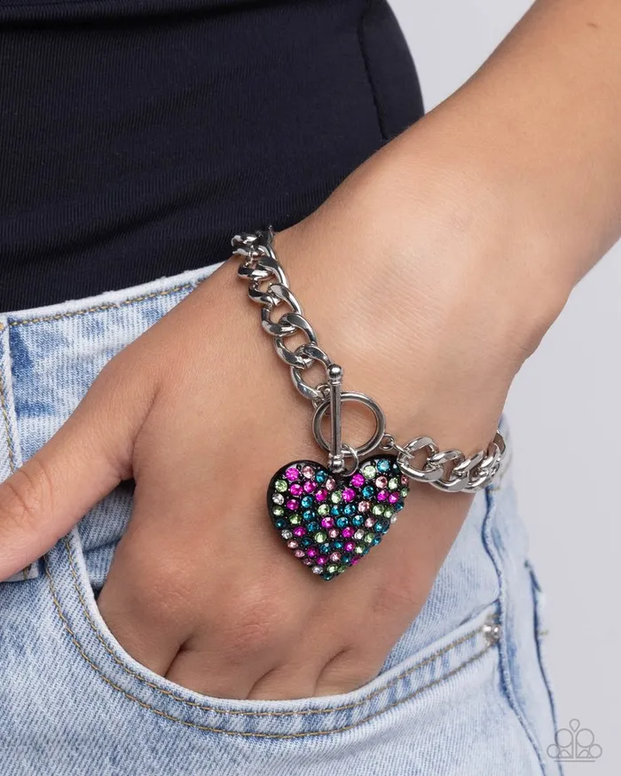 Paparazzi Bracelet Enamored Elegance Black Paparazzi Jewelry Bracelets