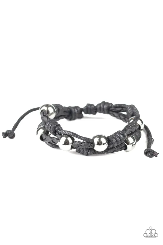 Paparazzi Bracelet Free Climb Black Paparazzi Jewelry Bracelets