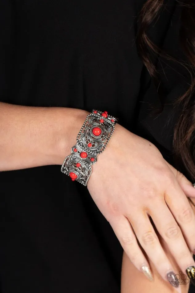 Paparazzi Bracelet Going Going GONDOLA Red Paparazzi Jewelry Bracelets