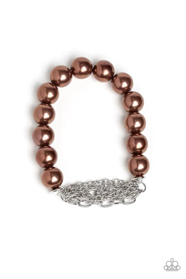 Paparazzi Bracelet Hollywood HEELS Brown Paparazzi Jewelry Bracelets