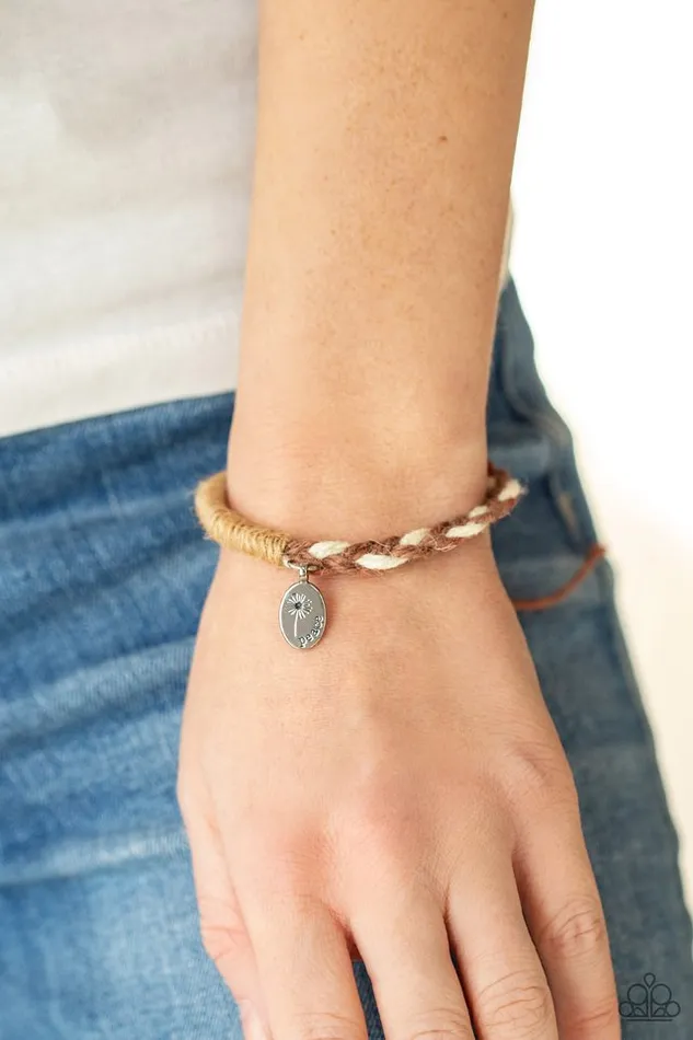 Paparazzi Bracelet Perpetually Peaceful Brown Paparazzi Jewelry Bracelets