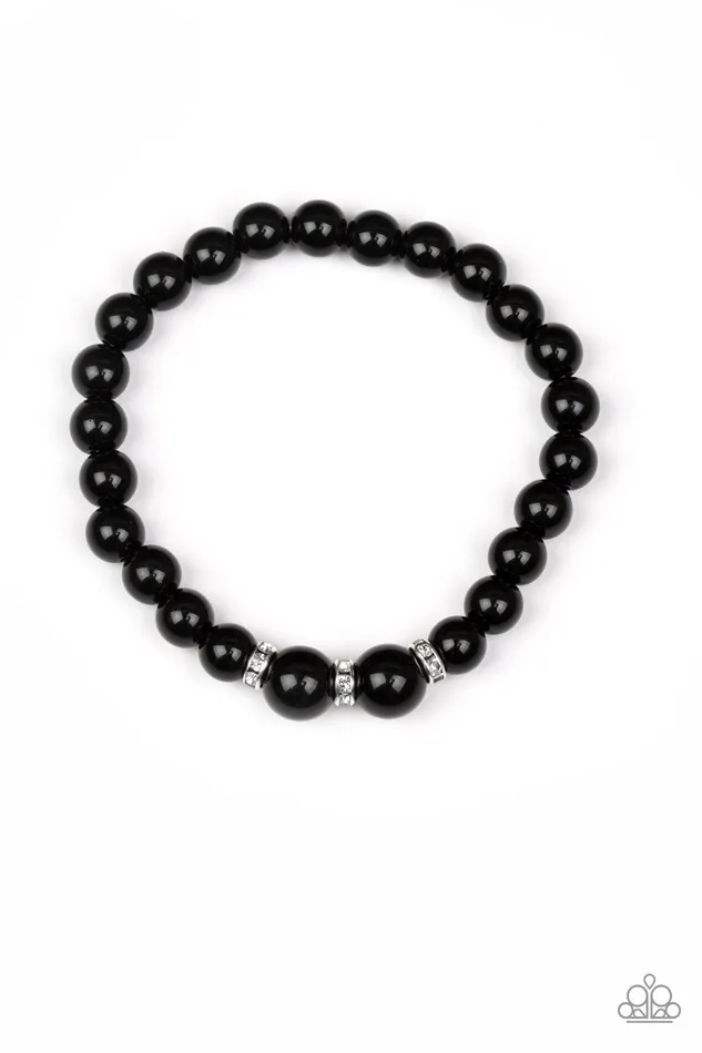 Paparazzi Bracelet Radiantly Royal Black Paparazzi Jewelry Bracelets