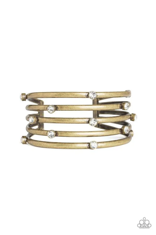 Paparazzi Bracelet Sugarlicious Sparkle Brass Paparazzi Jewelry Bracelets
