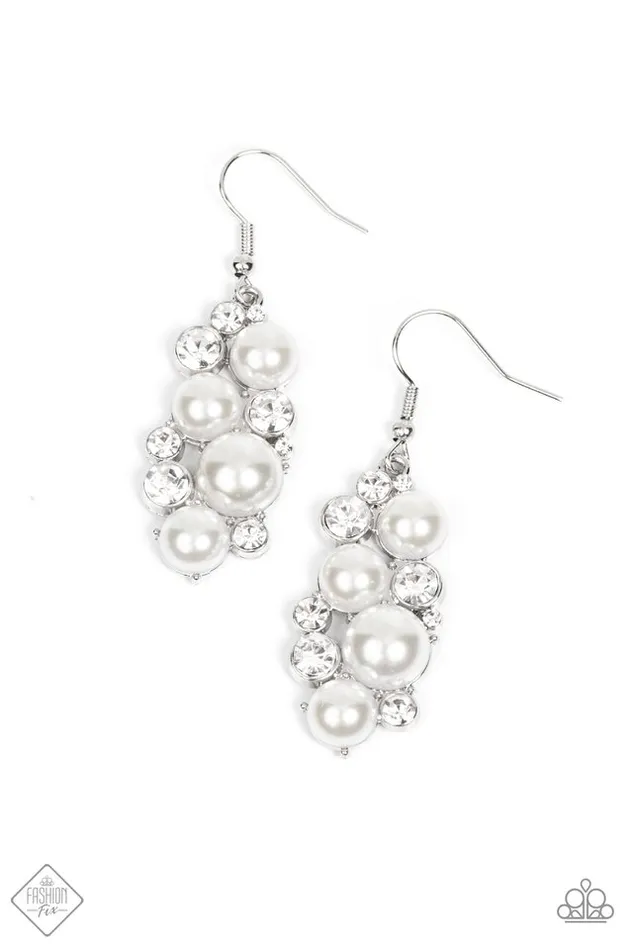 Paparazzi Earring Fond of Baubles White Paparazzi Jewelry Earrings Paparazzi Earring Fond of Baubles White Paparazzi Jewelry Earrings