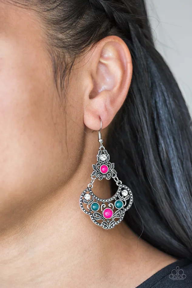 Paparazzi Earring Garden State Glow Multi Paparazzi Jewelry Earrings