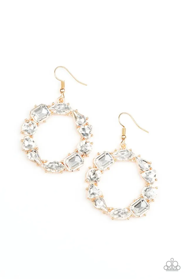 Paparazzi Earring GLOWING in Circles Gold Paparazzi Jewelry Earrings Paparazzi Earring GLOWING in Circles Gold Paparazzi Jewelry Earrings