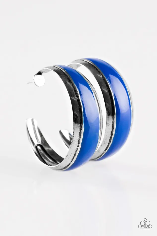 Paparazzi Earring Gypsy Rumba Blue Paparazzi Jewelry Earrings