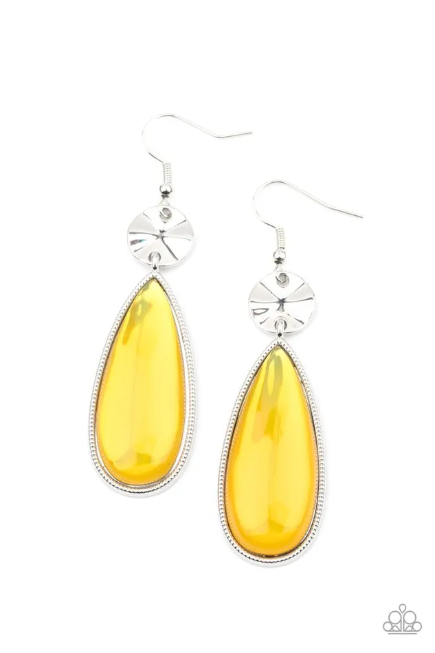 Paparazzi Earring JawDropping Drama Yellow Paparazzi Jewelry Earrings Paparazzi Earring JawDropping Drama Yellow Paparazzi Jewelry Earrings