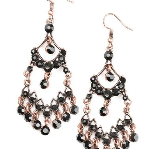 Paparazzi Earring Palace Princess Copper Paparazzi Jewelry Earrings