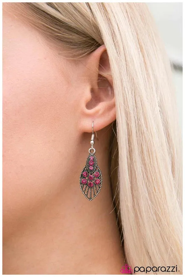 Paparazzi Earring Prima Ballerina Pink Paparazzi Jewelry Earrings