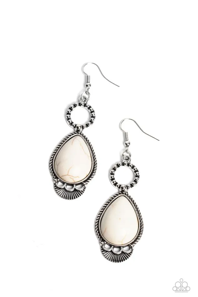 Paparazzi Earring River Cruzin White Paparazzi Jewelry Earrings Paparazzi Earring River Cruzin White Paparazzi Jewelry Earrings