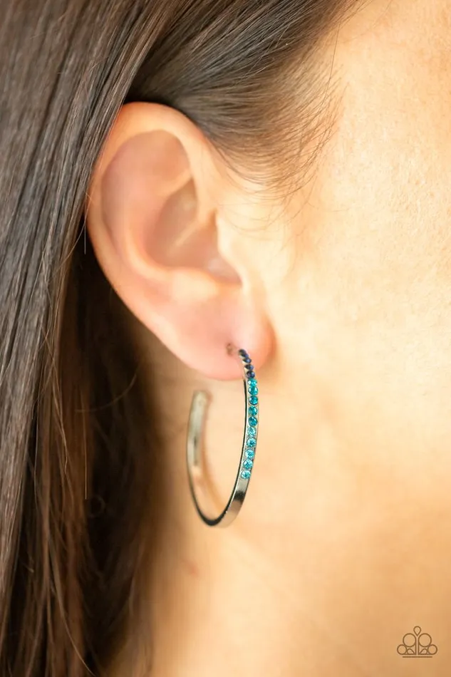 Paparazzi Earring Somewhere Over the OMBRE Blue Paparazzi Jewelry Earrings