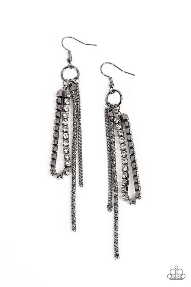 Paparazzi Earring Swing Dance Dazzle Black Paparazzi Jewelry Earrings Paparazzi Earring Swing Dance Dazzle Black Paparazzi Jewelry Earrings