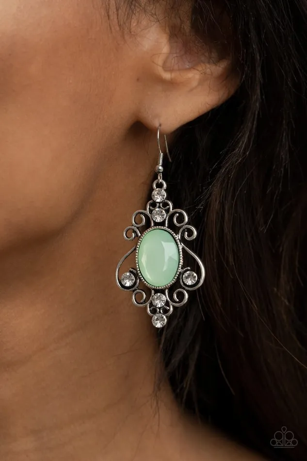Paparazzi Earring Tour de Fairytale Green Paparazzi Jewelry Earrings
