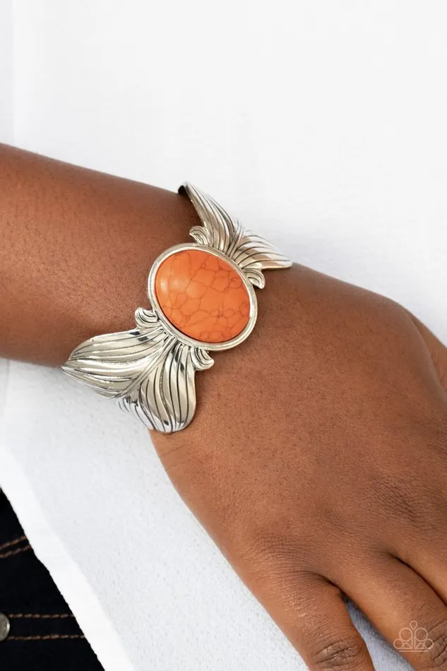 Paparazzi Jewelry Bracelets Paparazzi Bracelet Born to Soar Orange