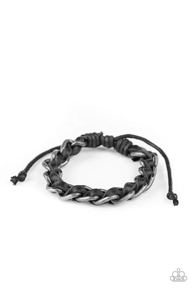 Paparazzi Jewelry Bracelets Paparazzi Bracelet Grease Monkey Black