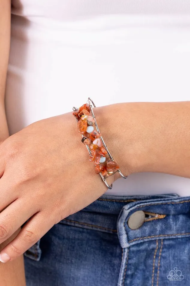 Paparazzi Jewelry Bracelets Paparazzi Bracelet Handcrafted Headliner Orange