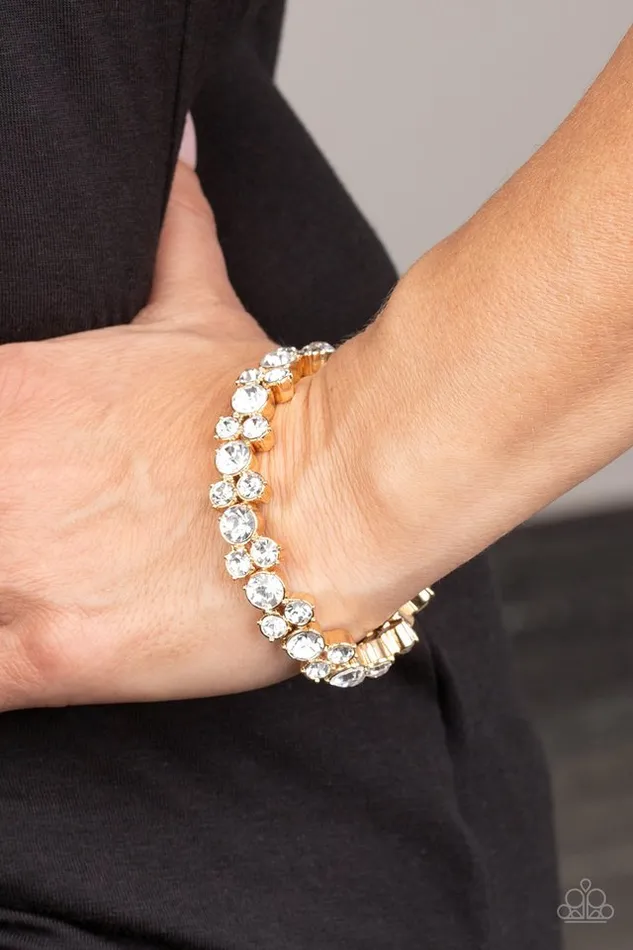 Paparazzi Jewelry Bracelets Paparazzi Bracelet Here Comes The BRIBE Gold