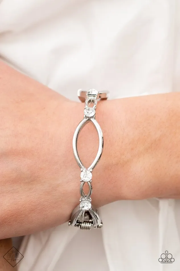 Paparazzi Jewelry Bracelets Paparazzi Bracelet Interwoven Illusion White