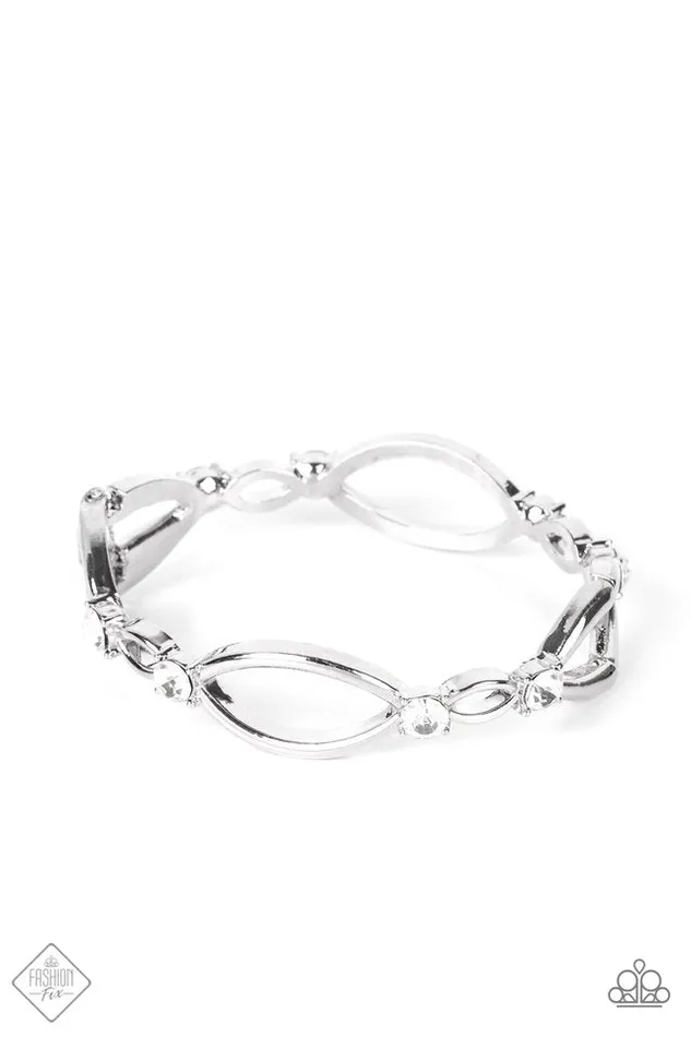 Paparazzi Jewelry Bracelets Paparazzi Bracelet Interwoven Illusion White Paparazzi Jewelry Bracelets Paparazzi Bracelet Interwoven Illusion White