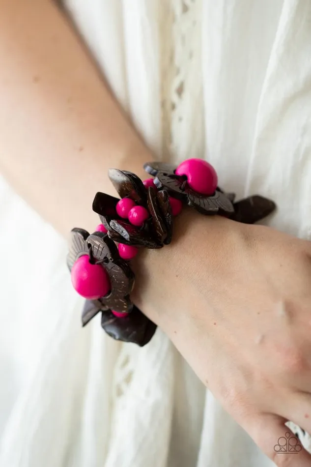 Paparazzi Jewelry Bracelets Paparazzi Bracelet Mediterranean Mangrove Pink