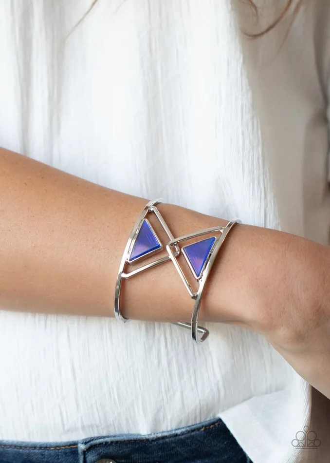 Paparazzi Jewelry Bracelets Paparazzi Bracelet Pyramid Palace Blue