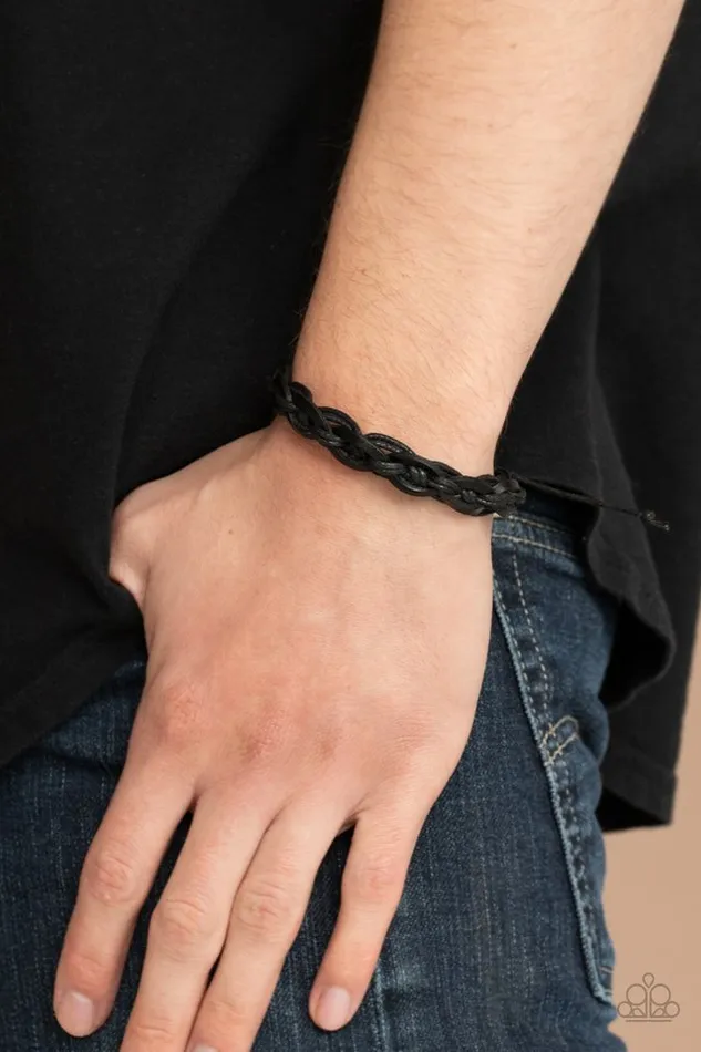 Paparazzi Jewelry Bracelets Paparazzi Bracelet Rugged Adventure Black