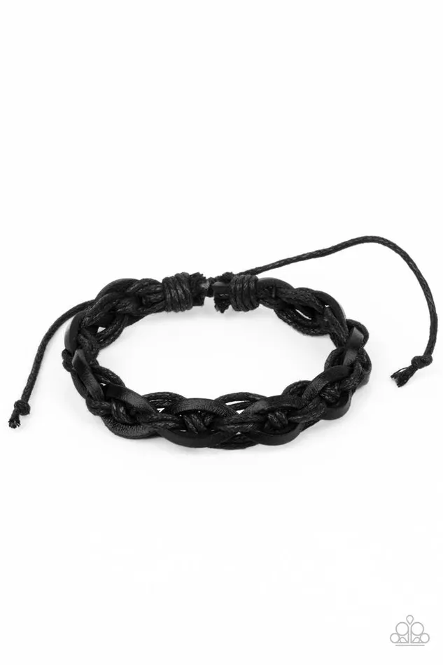 Paparazzi Jewelry Bracelets Paparazzi Bracelet Rugged Adventure Black Paparazzi Jewelry Bracelets Paparazzi Bracelet Rugged Adventure Black