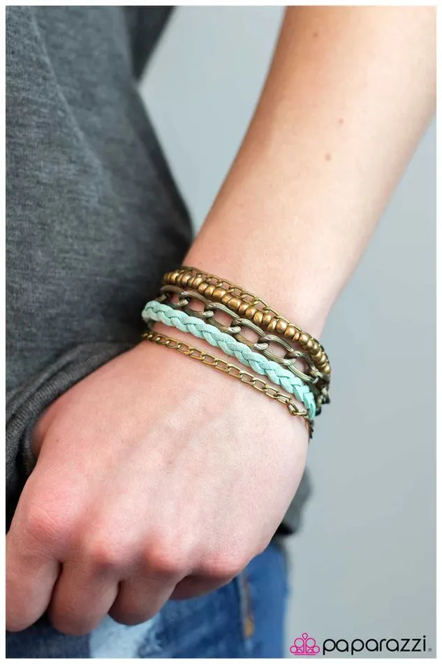 Paparazzi Jewelry Bracelets Paparazzi Bracelet Run Riot Blue