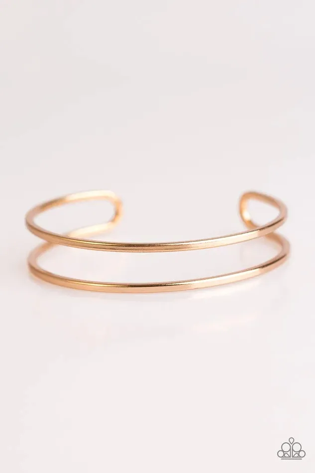 Paparazzi Jewelry Bracelets Paparazzi Bracelet Urban Rules Gold