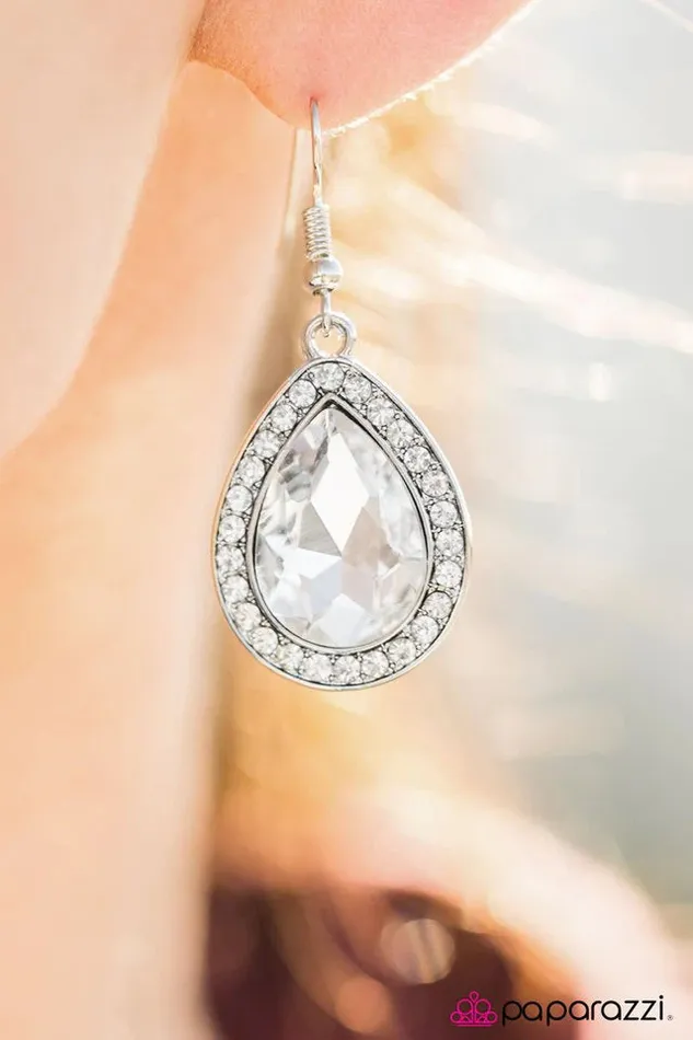 Paparazzi Jewelry Earrings Paparazzi Earring Are You Sure Thats REGAL White