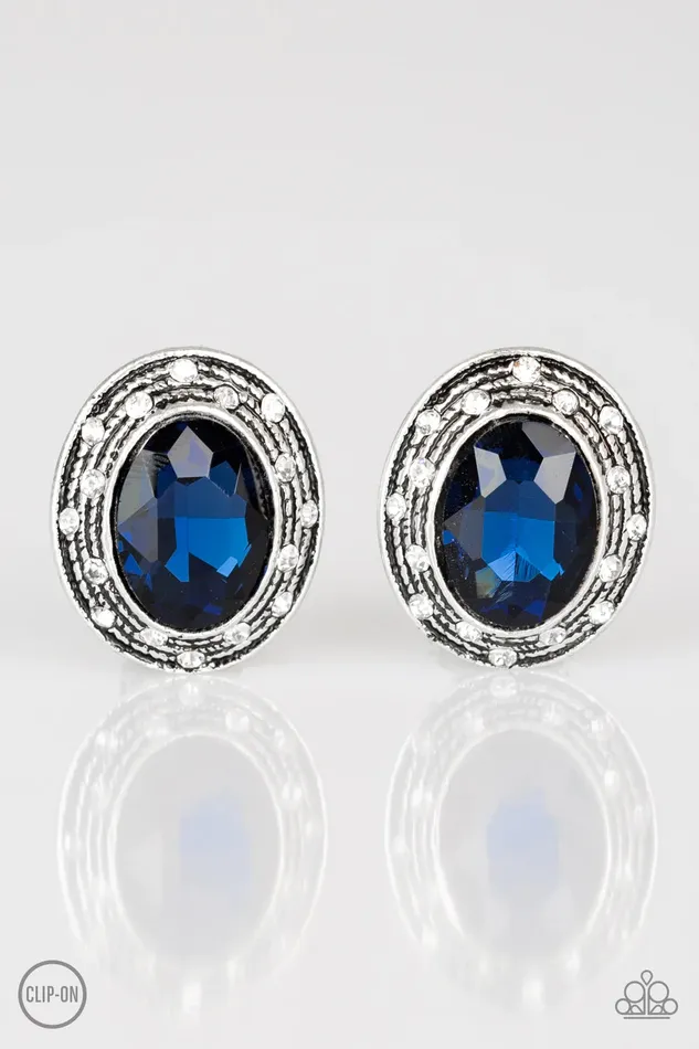 Paparazzi Jewelry Earrings Paparazzi Earring East Side Etiquette Blue